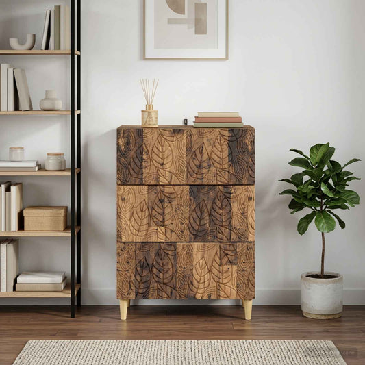 vidaXL Ντουλάπι με Συρτάρια 66 x 34,5 x 90 εκ Επεξεργασμένο Ξύλο
