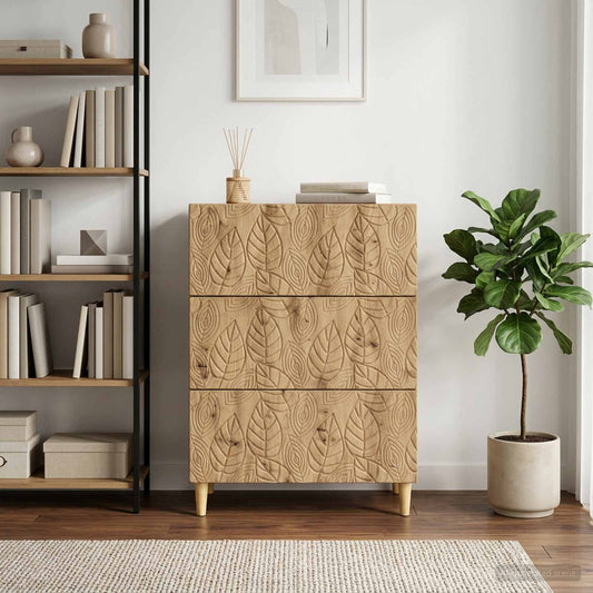 vidaXL Ντουλάπι με Συρτάρια 66 x 34,5 x 90 εκ Επεξεργασμένο Ξύλο