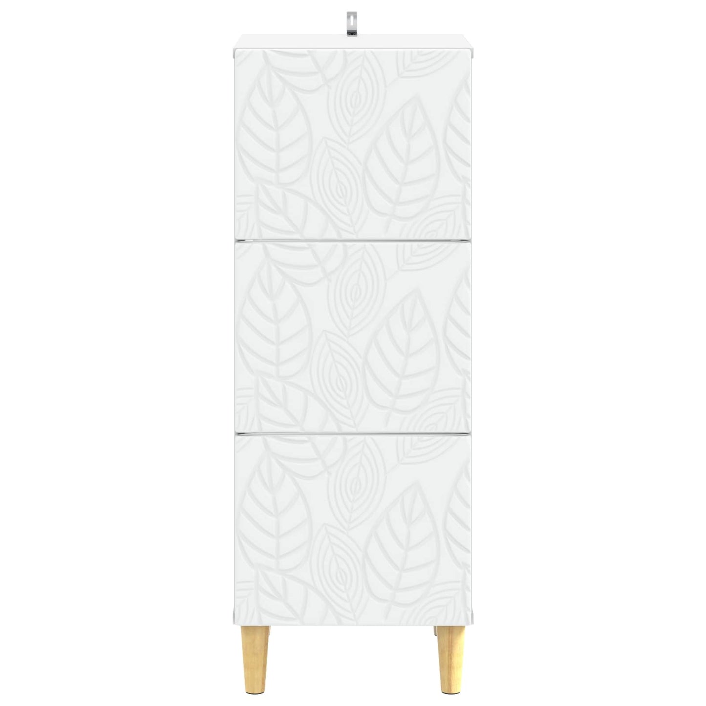 vidaXL Ντουλάπι με Συρτάρια 33 x 34,5 x 90 εκ Επεξεργασμένο Ξύλο Λευκό