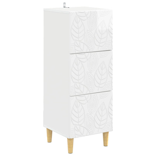 vidaXL Ντουλάπι με Συρτάρια 33 x 34,5 x 90 εκ Επεξεργασμένο Ξύλο