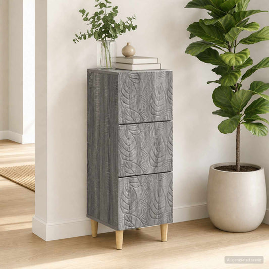 vidaXL Ντουλάπι με Συρτάρια 33 x 34,5 x 90 εκ Επεξεργασμένο Ξύλο