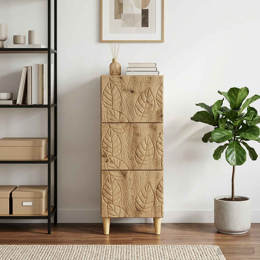 vidaXL Ντουλάπι με Συρτάρια 33 x 34,5 x 90 εκ Επεξεργασμένο Ξύλο
