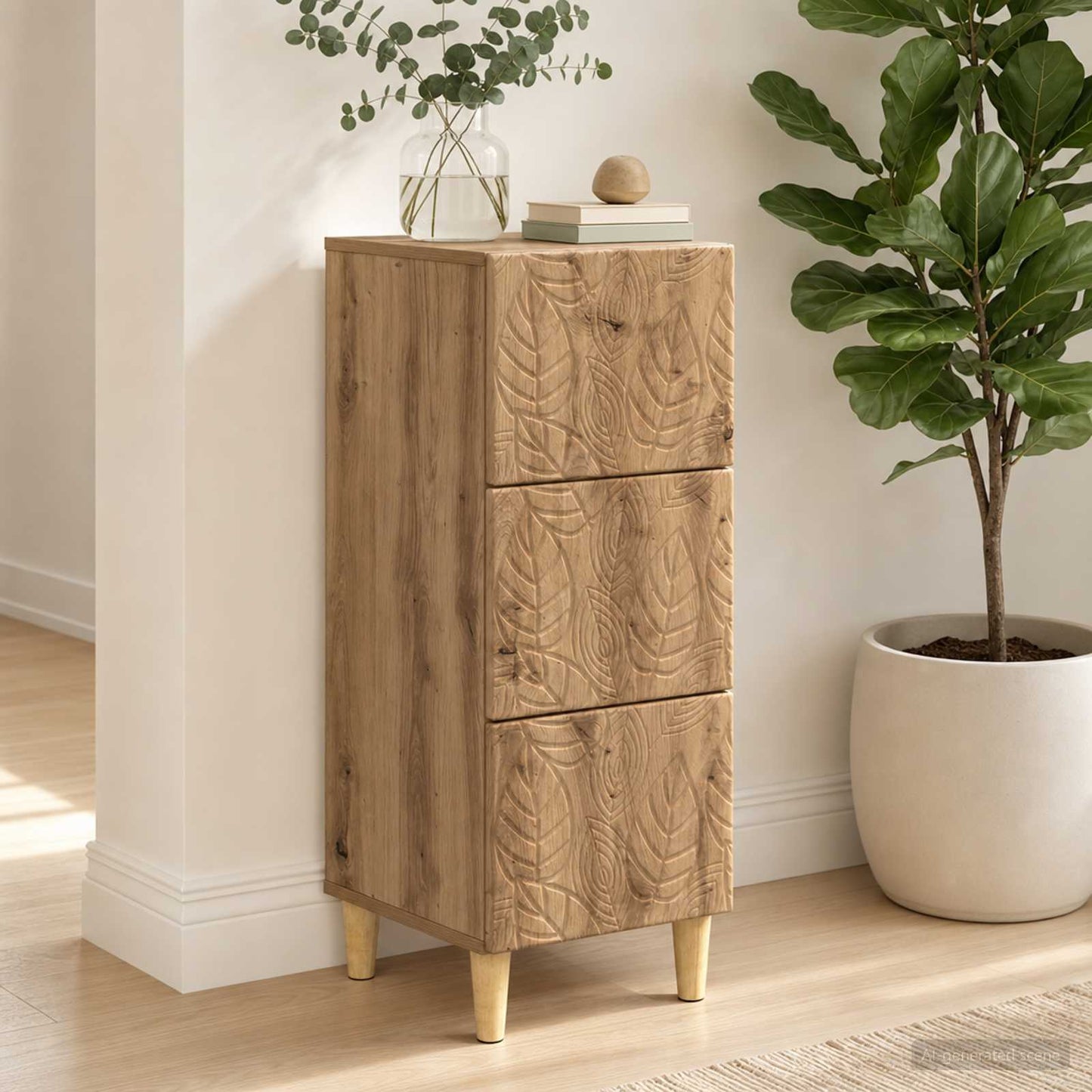vidaXL Ντουλάπι με Συρτάρια 33 x 34,5 x 90 εκ Επεξεργασμένο Ξύλο