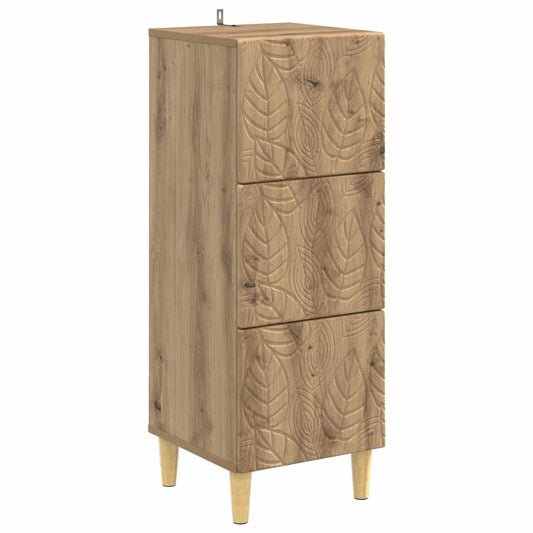 vidaXL Ντουλάπι με Συρτάρια 33 x 34,5 x 90 εκ Επεξεργασμένο Ξύλο
