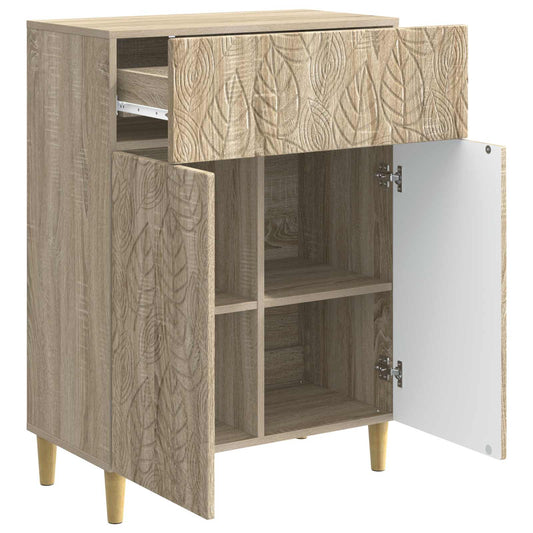 vidaXL Πλαϊνό γραφείο Sonoma Δρυς 66 x 34,5 x 90 εκ Επεξεργασμένο Ξύλο