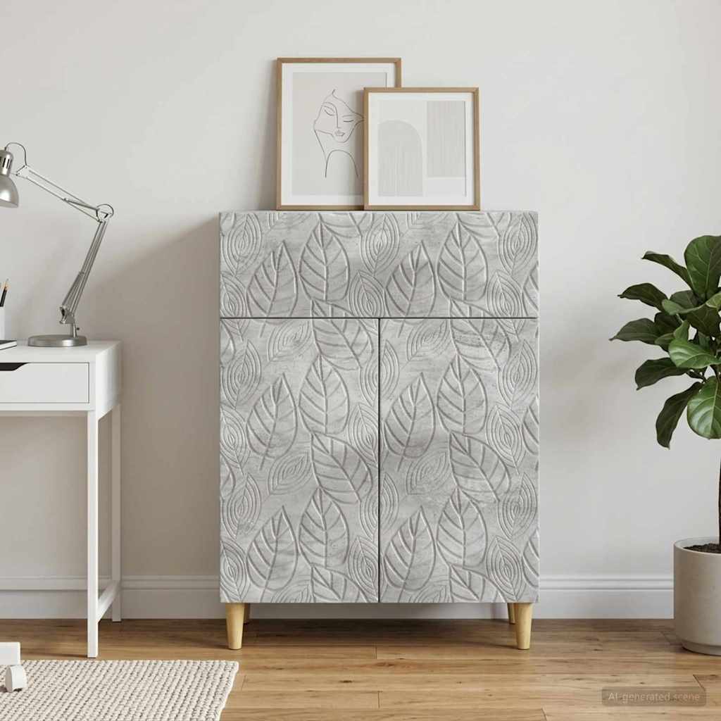 vidaXL Πλαϊνό γραφείο Γκρι Σκυροδέματος 66 x 34,5 x 90 εκ