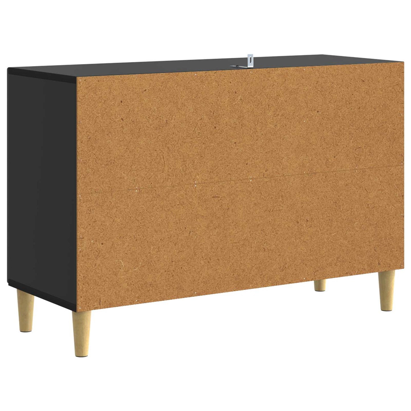 vidaXL Πλαϊνό γραφείο Μαύρο 89 x 34,5 x 60 εκ. Επεξεργασμένο Ξύλο