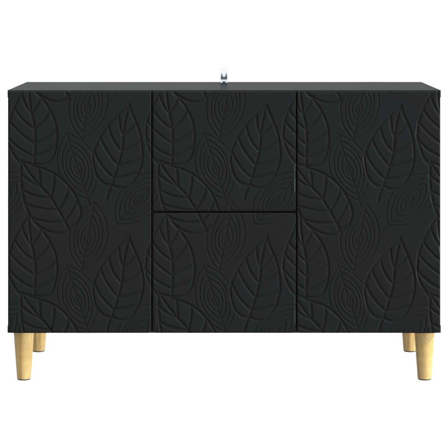 vidaXL Πλαϊνό γραφείο Μαύρο 89 x 34,5 x 60 εκ. Επεξεργασμένο Ξύλο