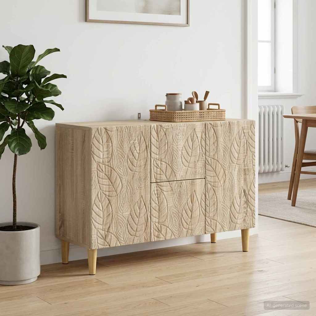vidaXL Πλαϊνό γραφείο Sonoma Δρυς 89 x 34,5 x 60 εκ.