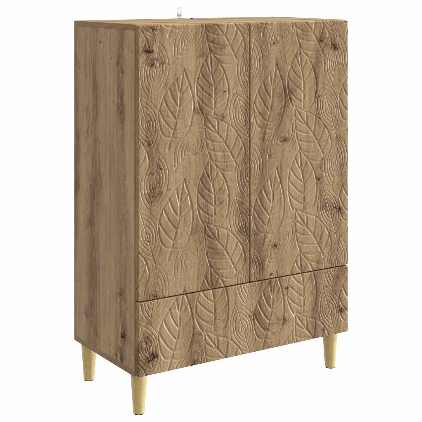 vidaXL Πλαϊνό γραφείο Artisan Δρυς 66 x 34,5 x 95 εκ.