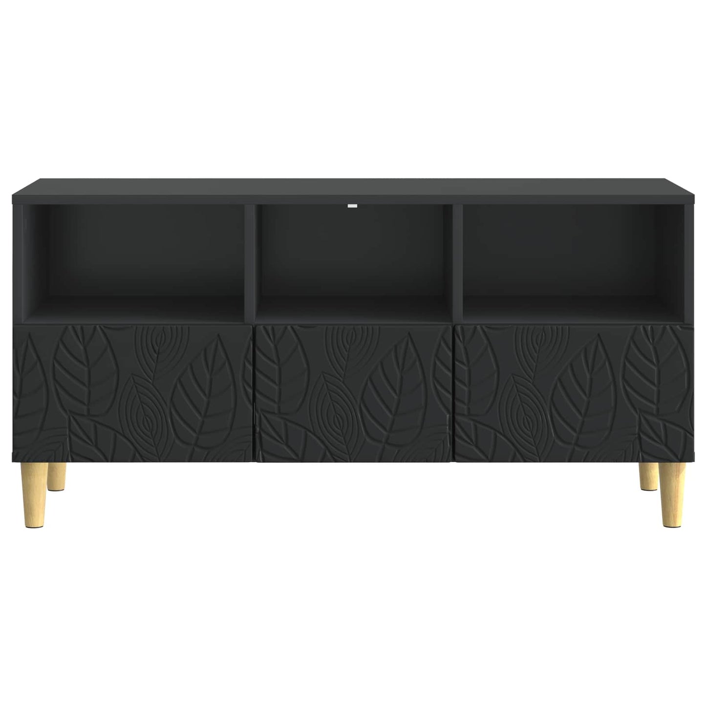 vidaXL Ντουλάπι TV 102 x 34,5 x 50 εκ. Μαύρο Επεξεργασμένο Ξύλο