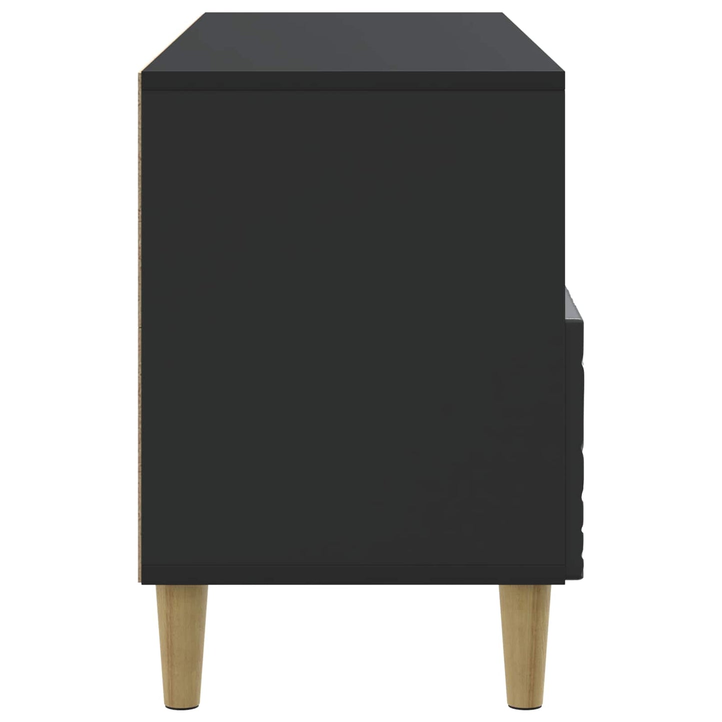 vidaXL Ντουλάπι TV 102 x 34,5 x 50 εκ. Μαύρο Επεξεργασμένο Ξύλο