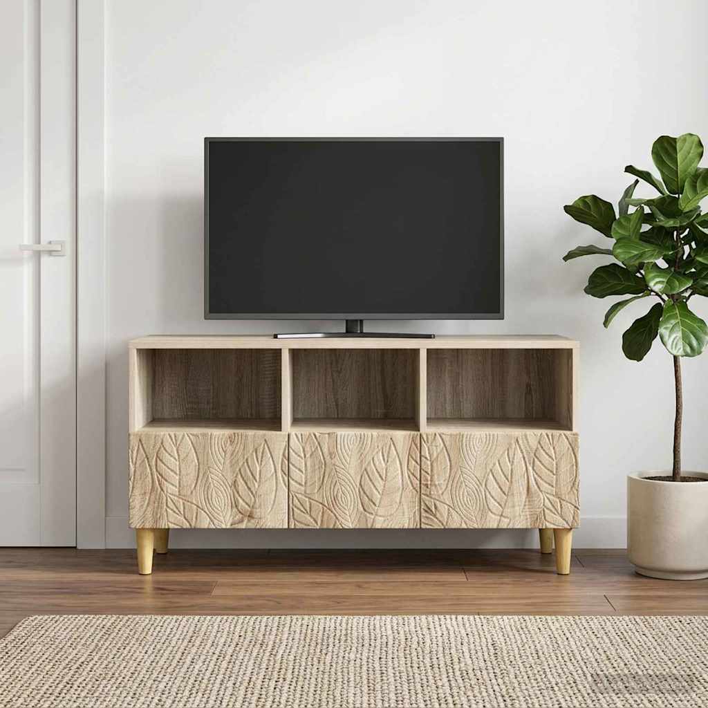 vidaXL Ντουλάπι TV 102 x 34,5 x 50 εκ. Sonoma Δρυς Επεξεργασμένο Ξύλο