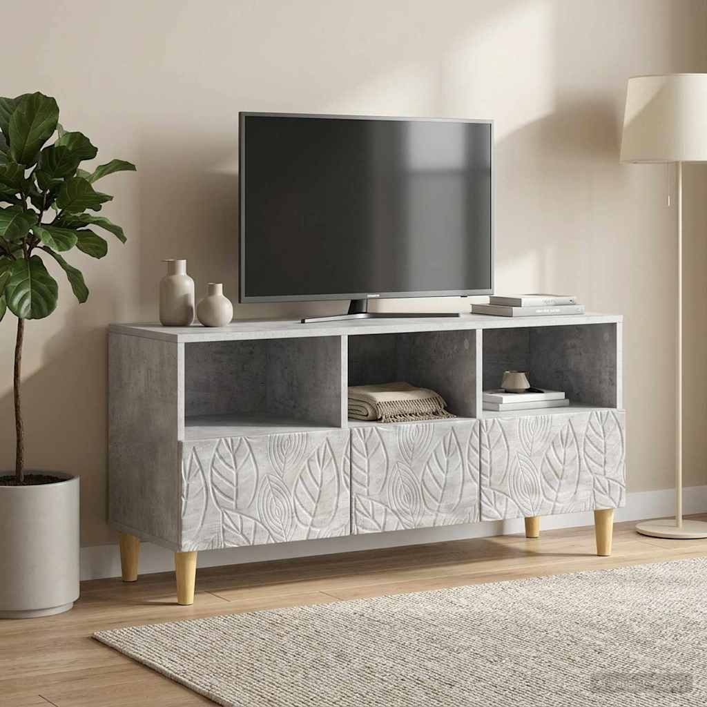 vidaXL Ντουλάπι TV 102 x 34,5 x 50 εκ. Γκρι Σκυροδέματος