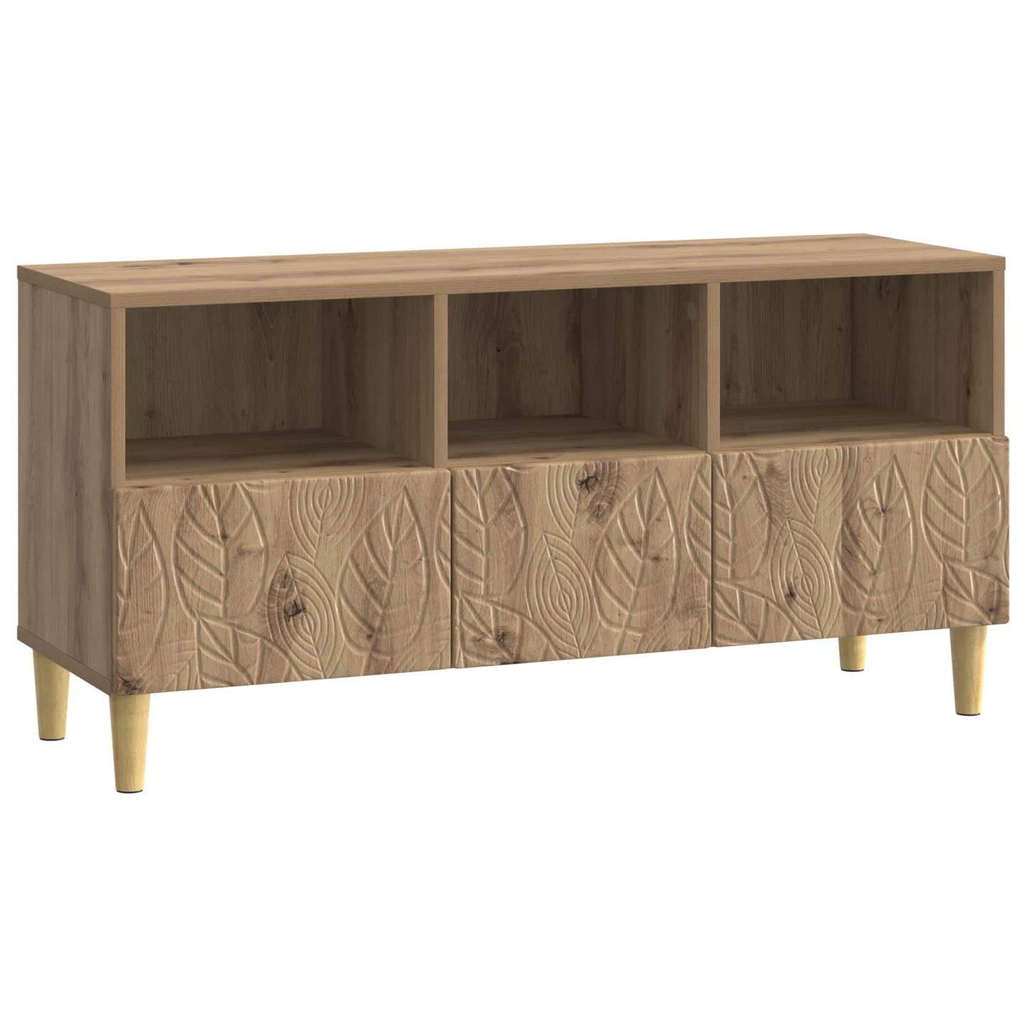 vidaXL Ντουλάπι TV 102 x 34,5 x 50 εκ. Artisan Δρυς Επεξεργασμένο Ξύλο
