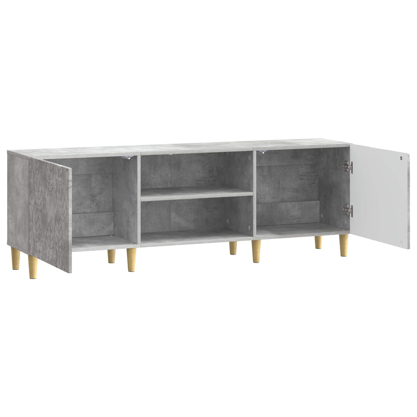 vidaXL Ντουλάπι TV 150 x 31 x 50 εκ. Γκρι Σκυροδέματος