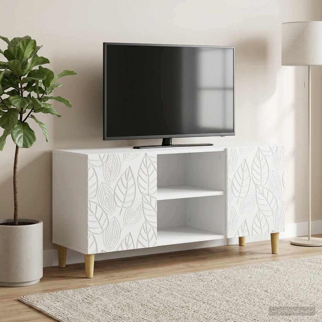 vidaXL Ντουλάπι TV 102 x 34,5 x 50 εκ. Λευκό Επεξεργασμένο Ξύλο