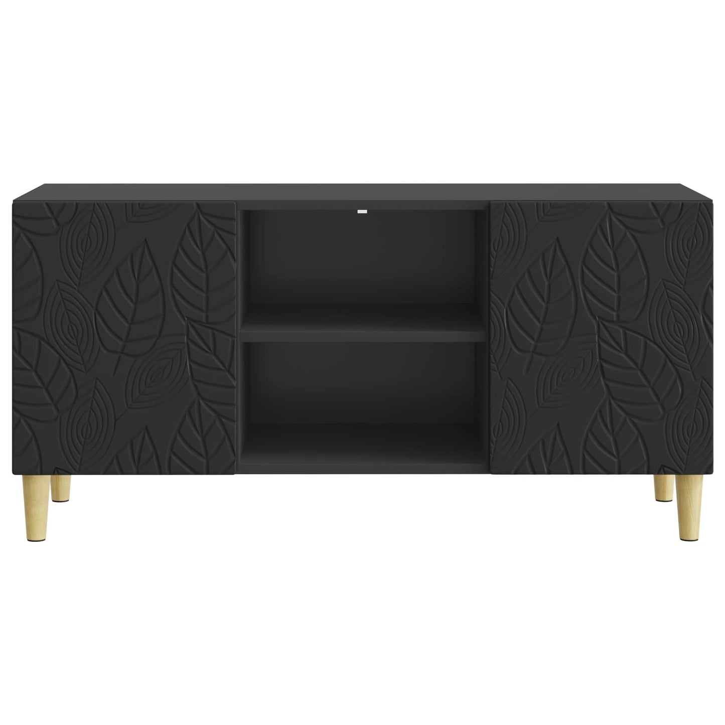 vidaXL Ντουλάπι TV 102 x 34,5 x 50 εκ. Μαύρο Επεξεργασμένο Ξύλο