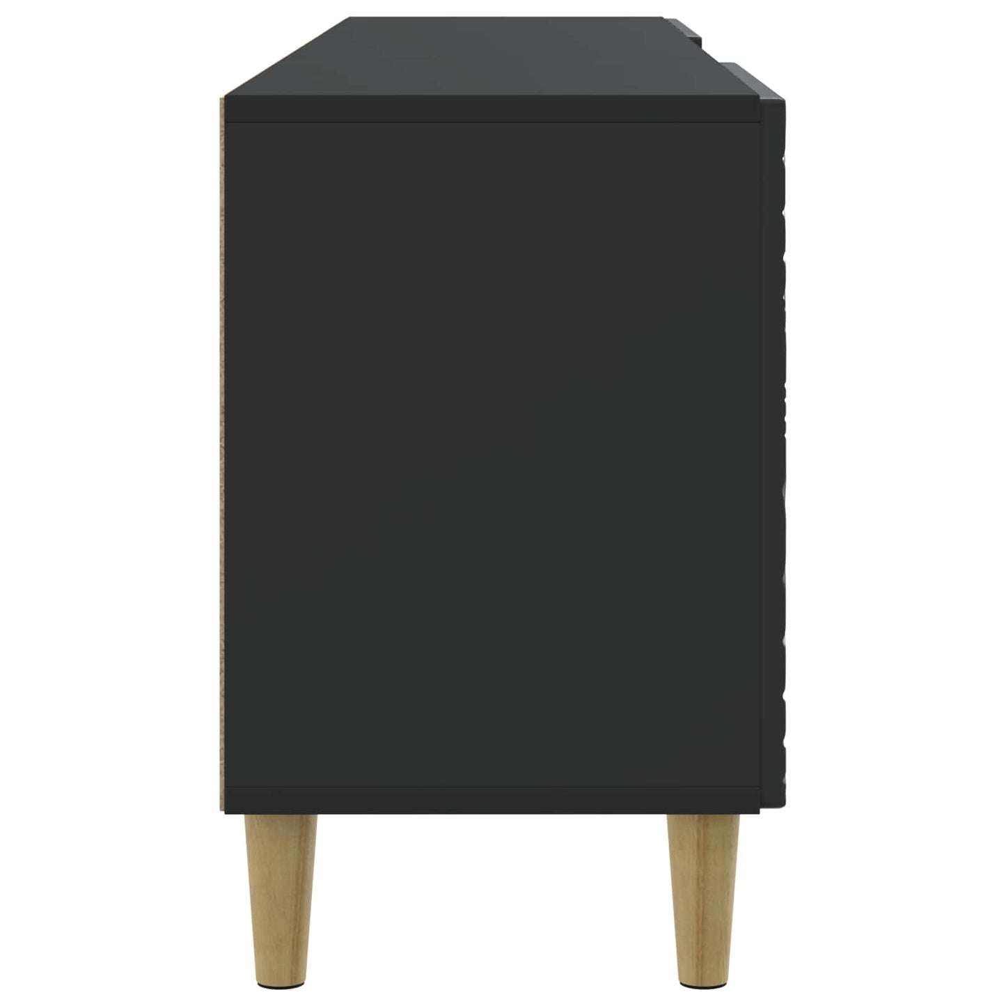 vidaXL Ντουλάπι TV 102 x 34,5 x 50 εκ. Μαύρο Επεξεργασμένο Ξύλο