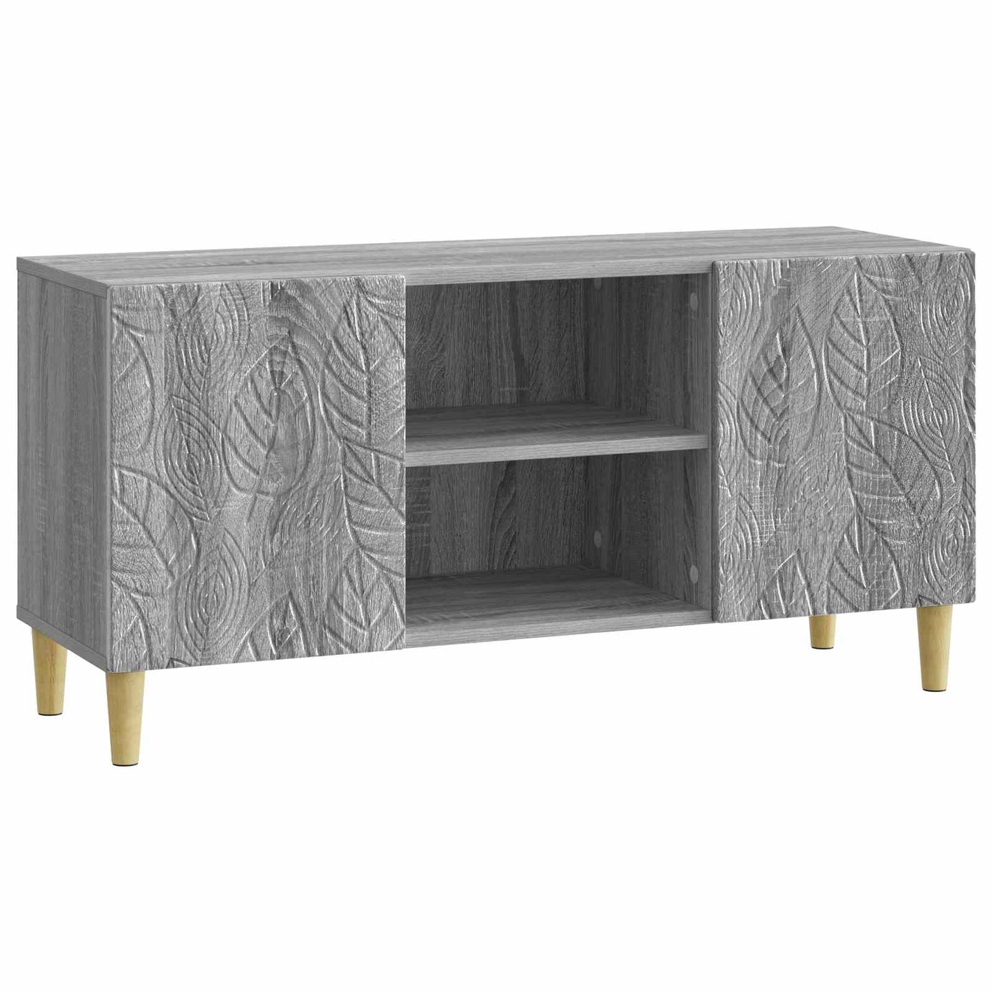 vidaXL Ντουλάπι TV 102 x 34,5 x 50 εκ. Γκρι Sonoma Επεξεργασμένο Ξύλο