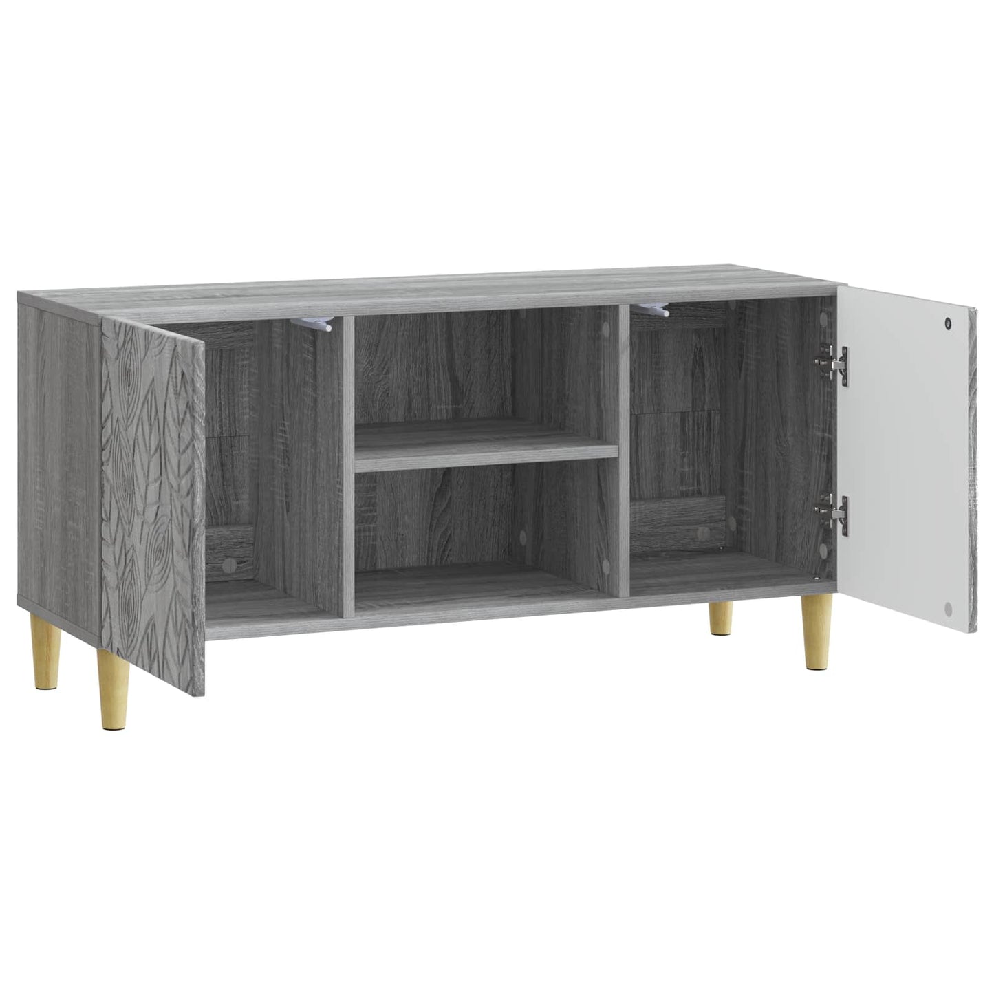 vidaXL Ντουλάπι TV 102 x 34,5 x 50 εκ. Γκρι Sonoma Επεξεργασμένο Ξύλο