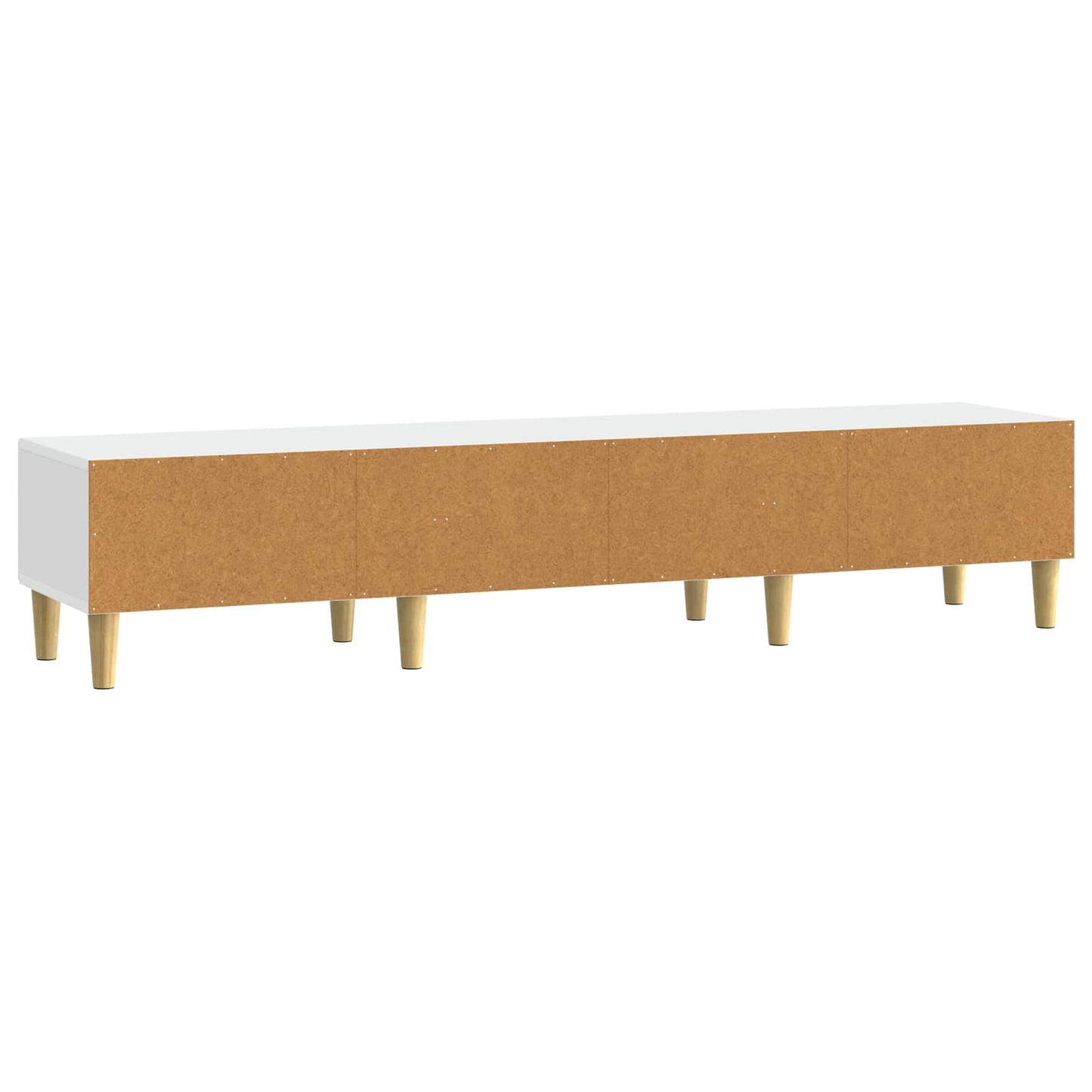 vidaXL Ντουλάπι TV 147 x 34,5 x 30 εκ Λευκό Επεξεργασμένο Ξύλο