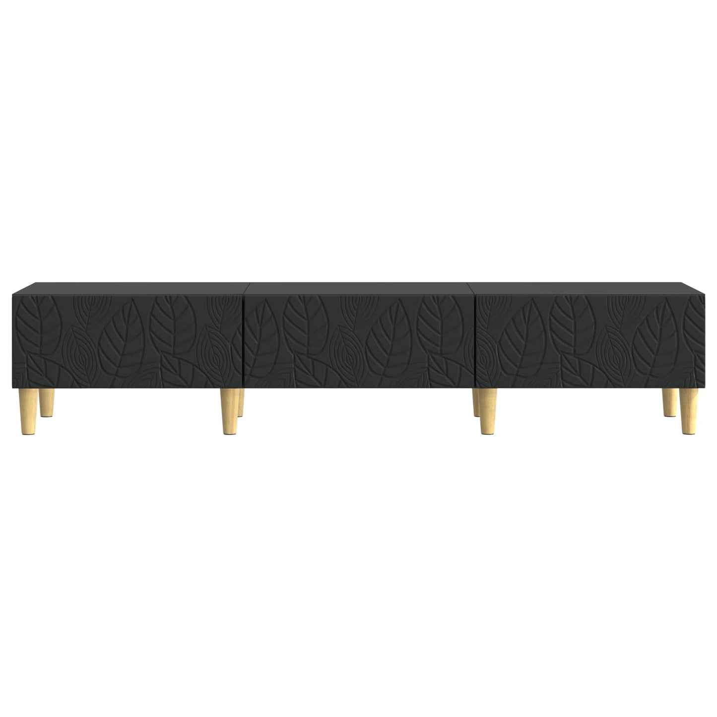 vidaXL Ντουλάπι TV 147 x 34,5 x 30 εκ Μαύρο Επεξεργασμένο Ξύλο