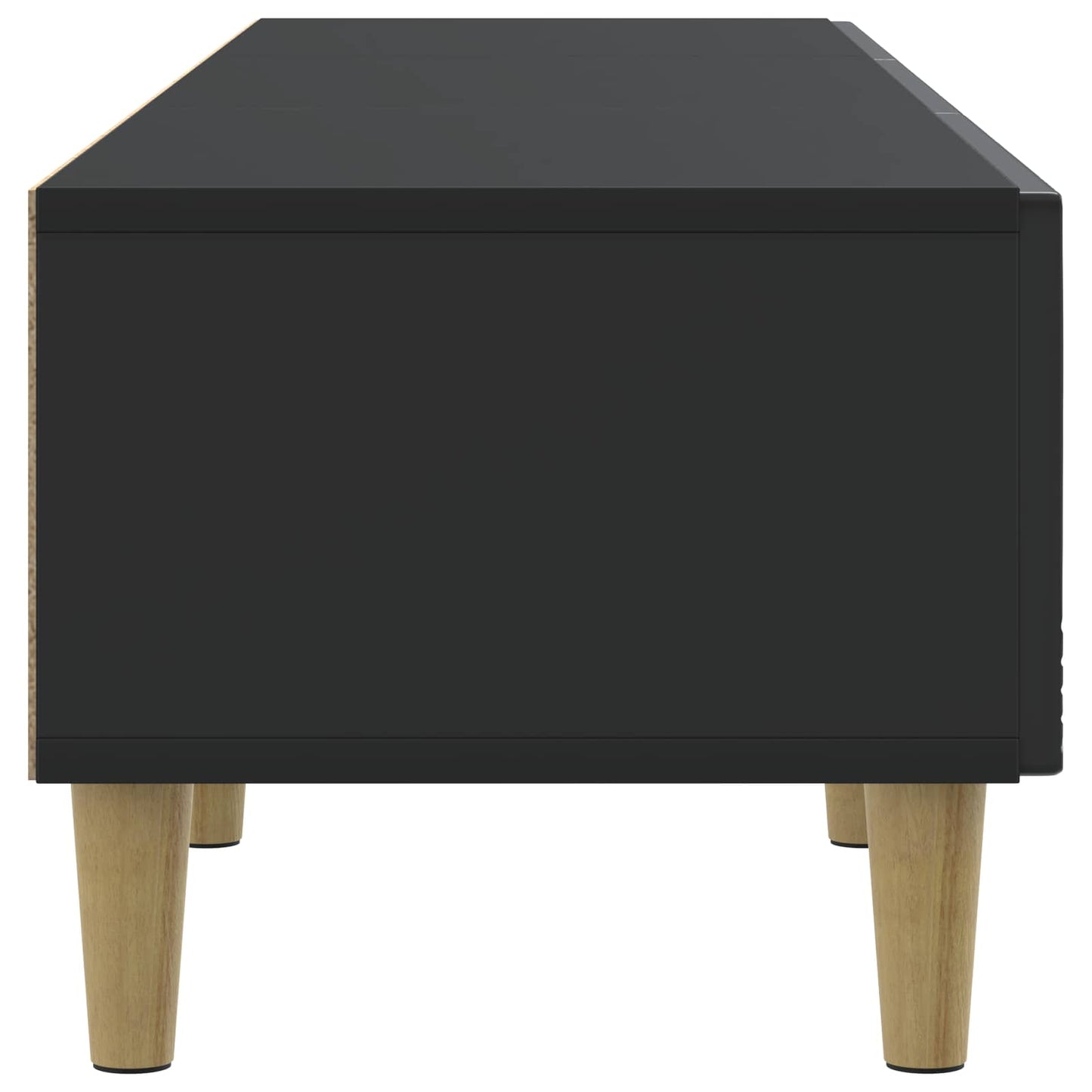 vidaXL Ντουλάπι TV 147 x 34,5 x 30 εκ Μαύρο Επεξεργασμένο Ξύλο