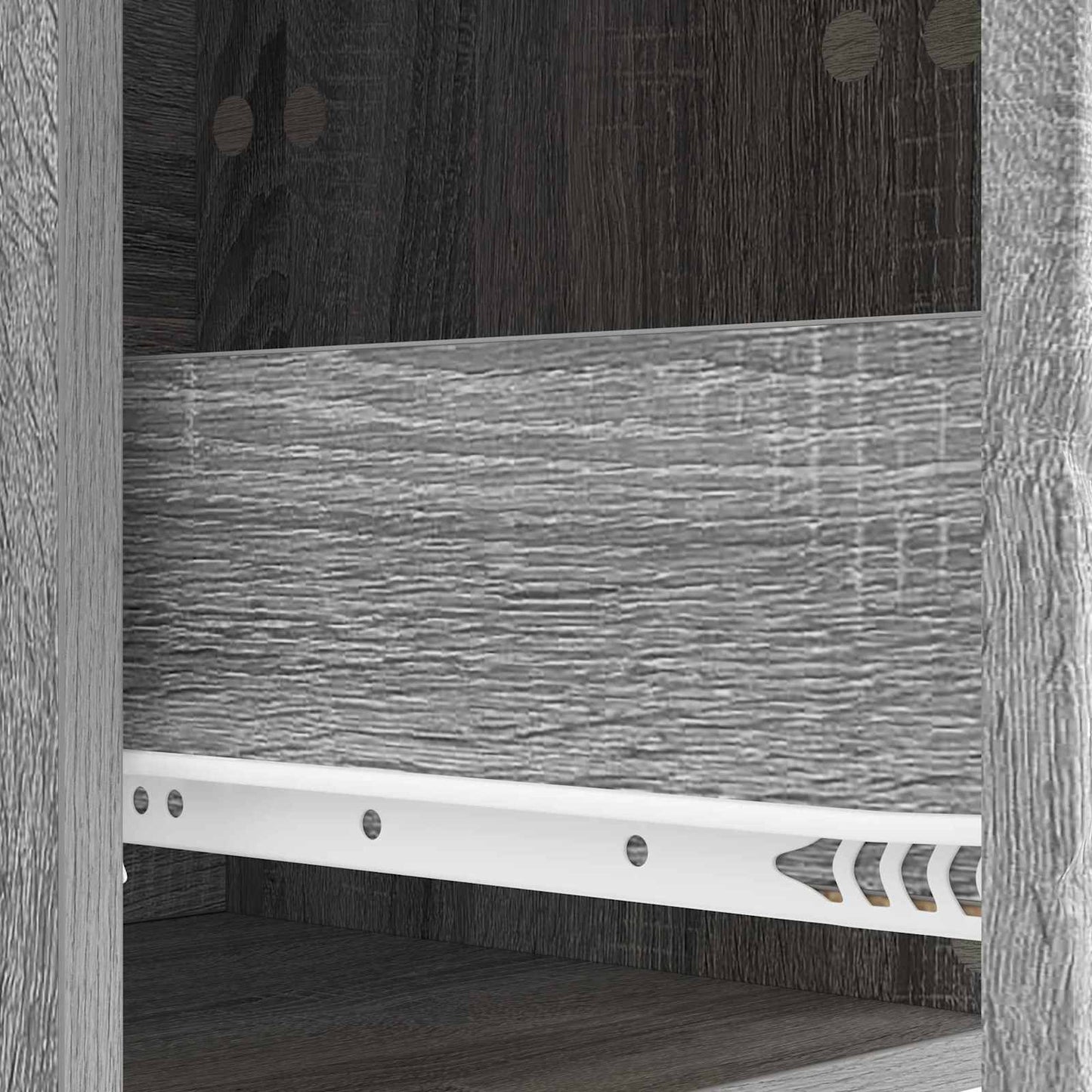 vidaXL Ντουλάπι TV 147 x 34,5 x 30 εκ Γκρι Sonoma Επεξεργασμένο Ξύλο