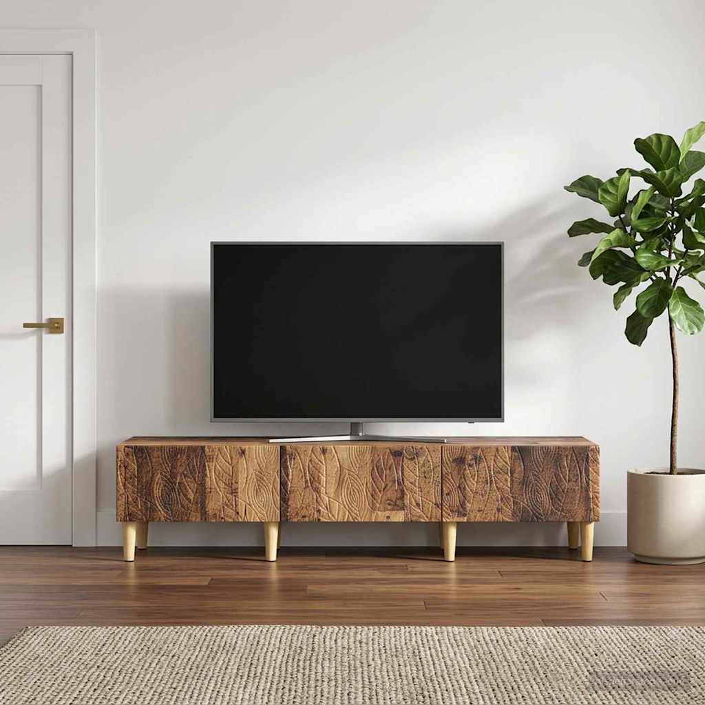 vidaXL Ντουλάπι TV 147 x 34,5 x 30 εκ Παλαιωμένο ξύλο