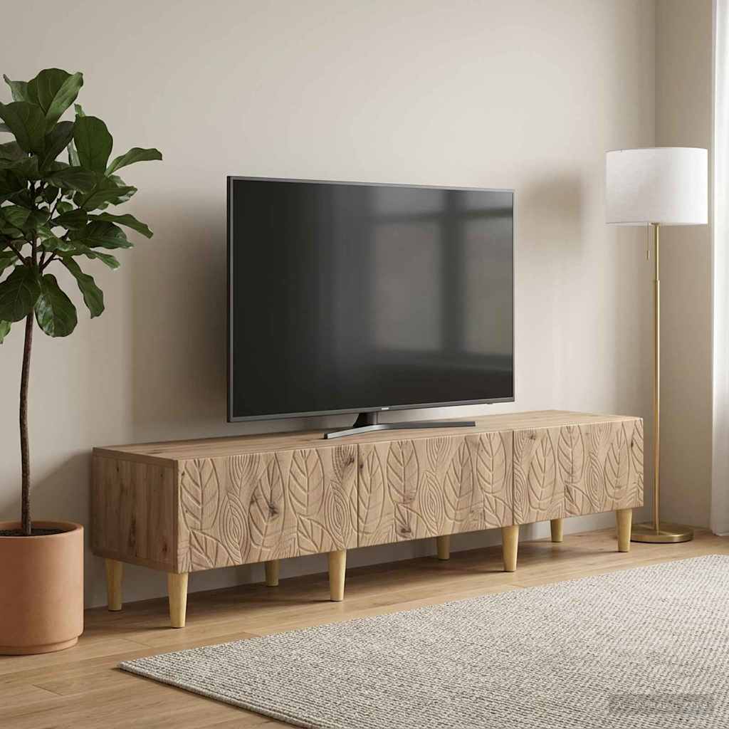 vidaXL Ντουλάπι TV 147 x 34,5 x 30 εκ Artisan Δρυς Επεξεργασμένο Ξύλο