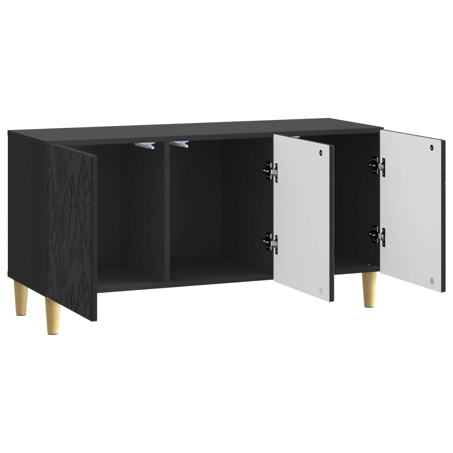 vidaXL Ντουλάπι TV 99 x 34,5 x 50 εκ. Μαύρο Επεξεργασμένο Ξύλο