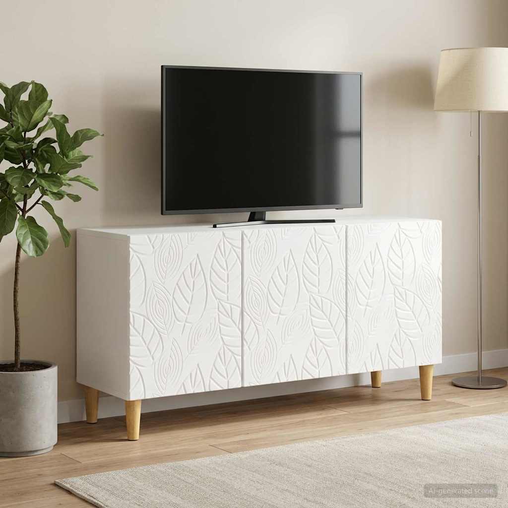 vidaXL Ντουλάπι TV 99 x 34,5 x 50 εκ. Γυαλιστερό Λευκό
