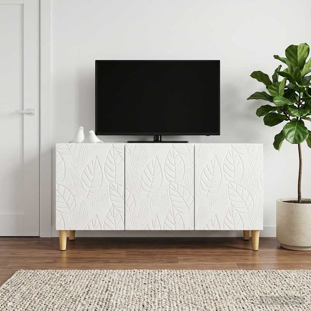 vidaXL Ντουλάπι TV 99 x 34,5 x 50 εκ. Γυαλιστερό Λευκό