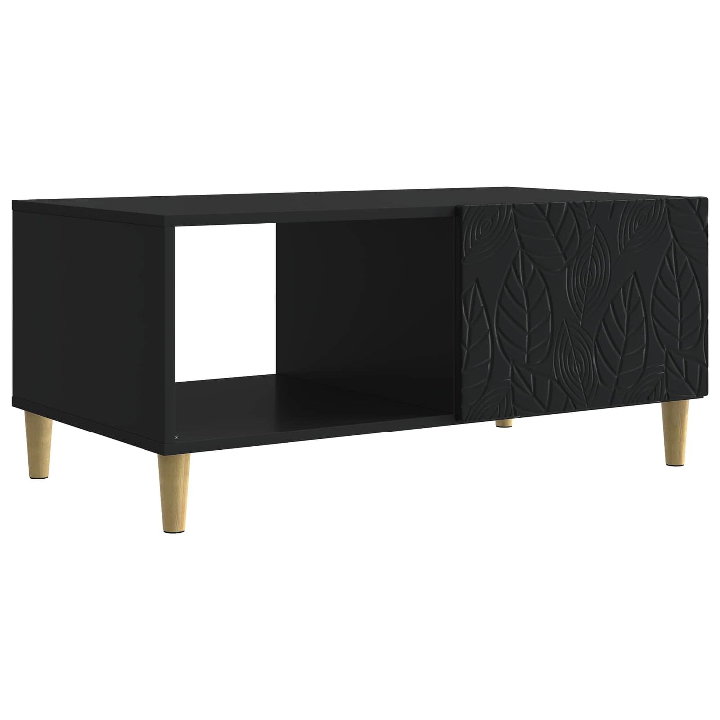 vidaXL Τραπεζάκι σαλονιού Μαύρο 90 x 50 x 40 cm Επεξεργασμένο Ξύλο