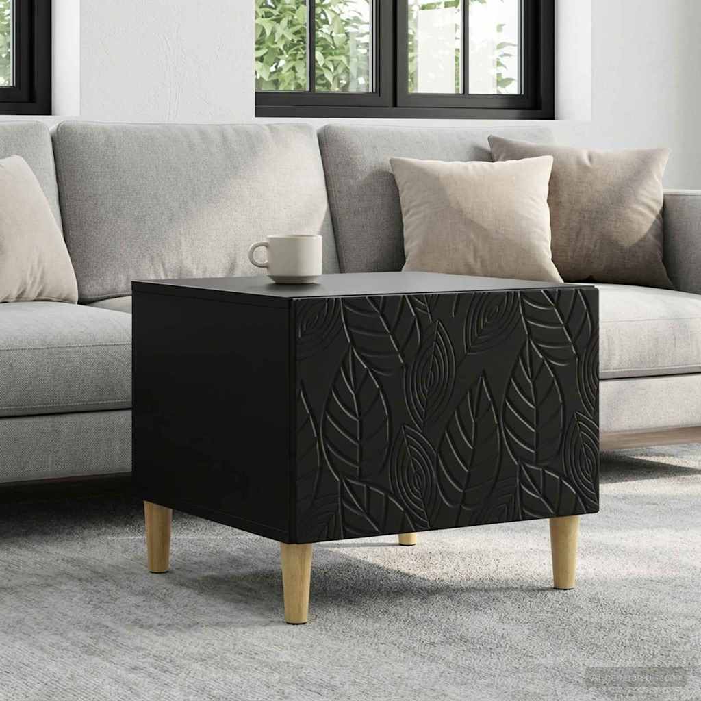 vidaXL Τραπεζάκι σαλονιού Μαύρο 50 x 49 x 40 εκ Επεξεργασμένο Ξύλο
