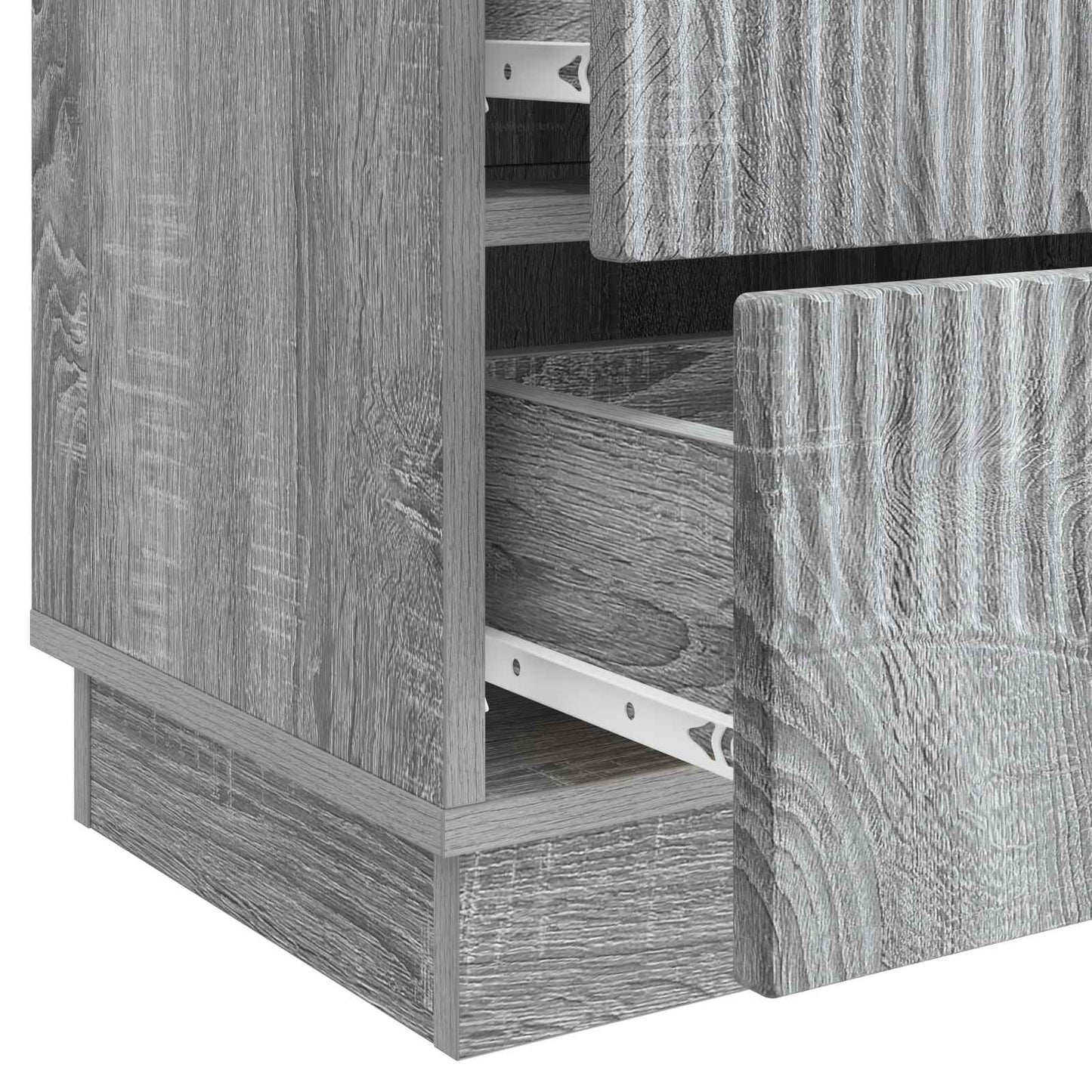 vidaXL Κομοδίνο Γκρι Sonoma 43 x 34,5 x 44,5 εκ Επεξεργασμένο Ξύλο
