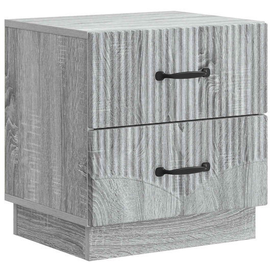 vidaXL Κομοδίνο Γκρι Sonoma 43 x 34,5 x 44,5 εκ Επεξεργασμένο Ξύλο