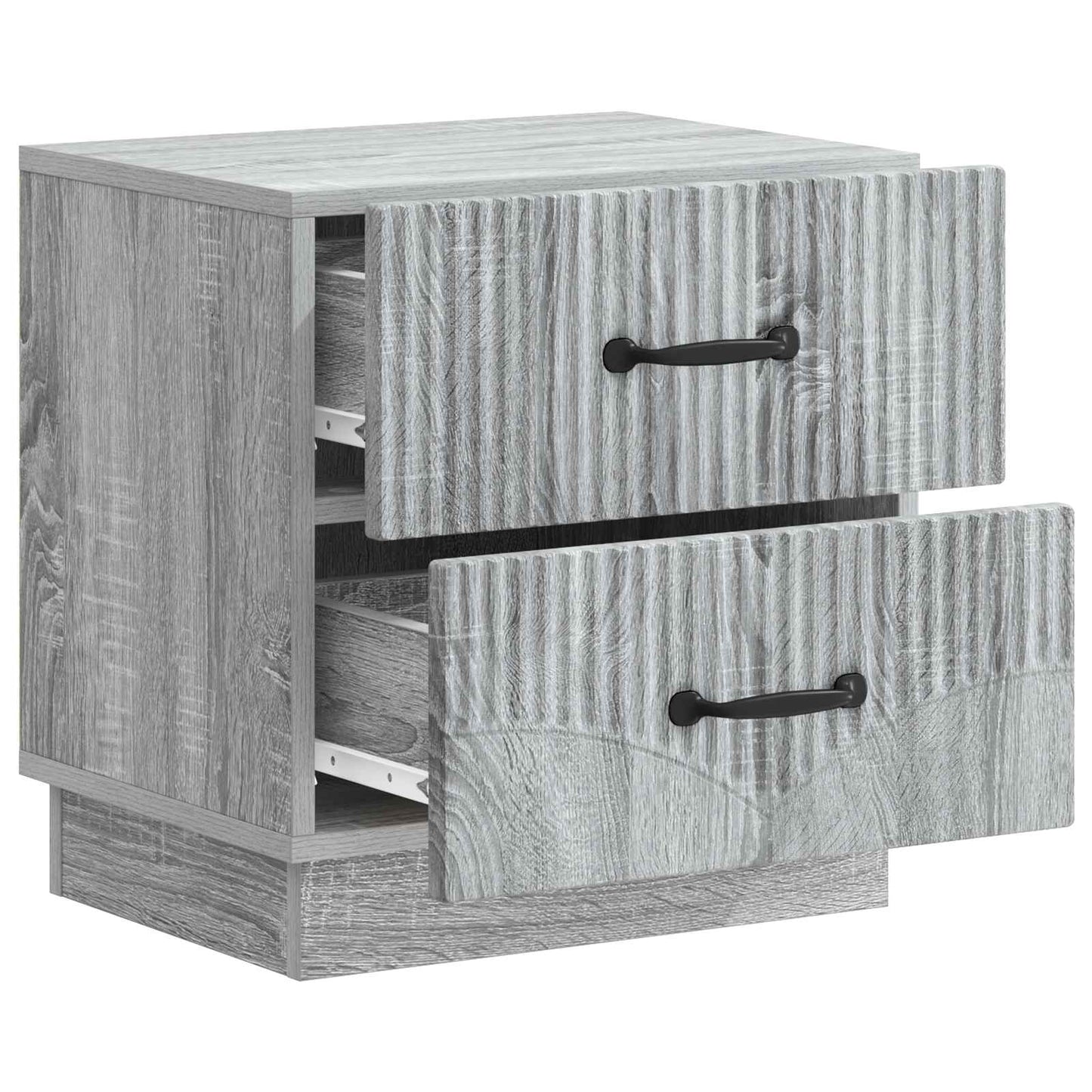 vidaXL Κομοδίνο Γκρι Sonoma 43 x 34,5 x 44,5 εκ Επεξεργασμένο Ξύλο