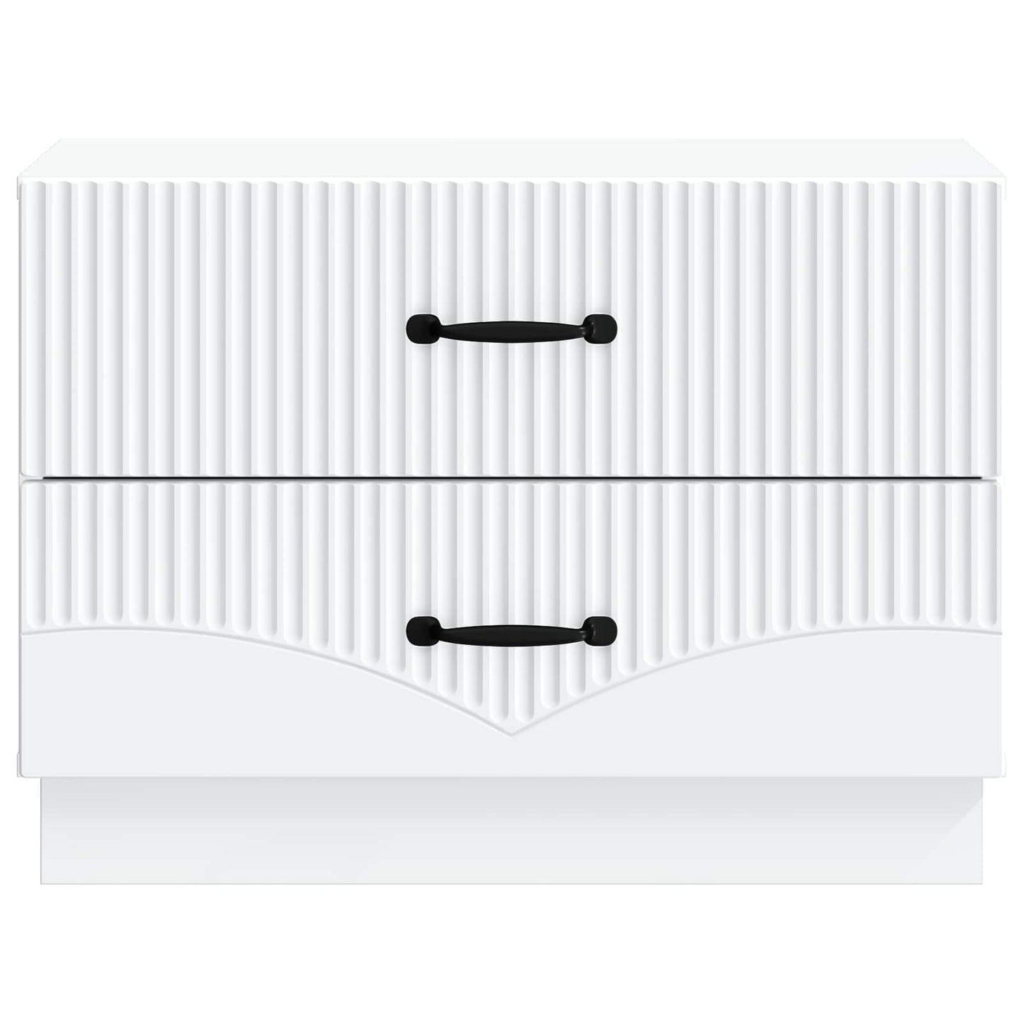 vidaXL Κομοδίνο Λευκό 62 x 34,5 x 44,5 εκ Επεξεργασμένο Ξύλο