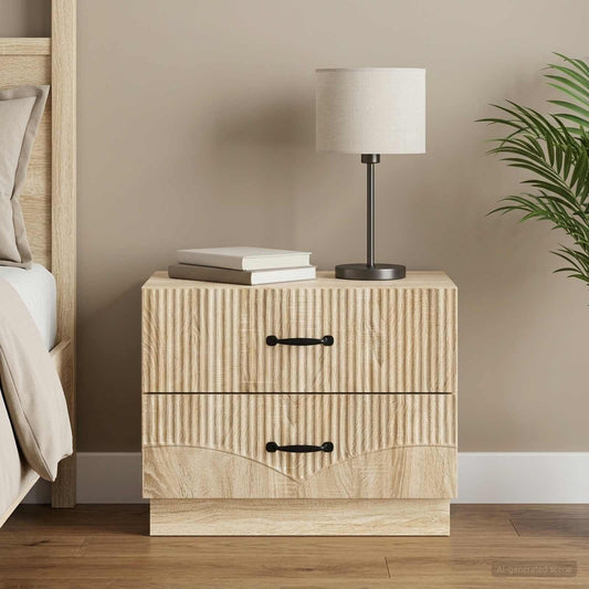 vidaXL Κομοδίνο Sonoma Δρυς 62 x 34,5 x 44,5 εκ Επεξεργασμένο Ξύλο