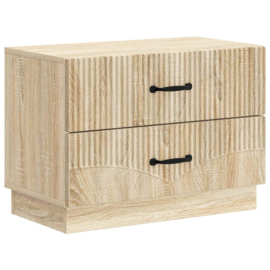 vidaXL Κομοδίνο Sonoma Δρυς 62 x 34,5 x 44,5 εκ Επεξεργασμένο Ξύλο