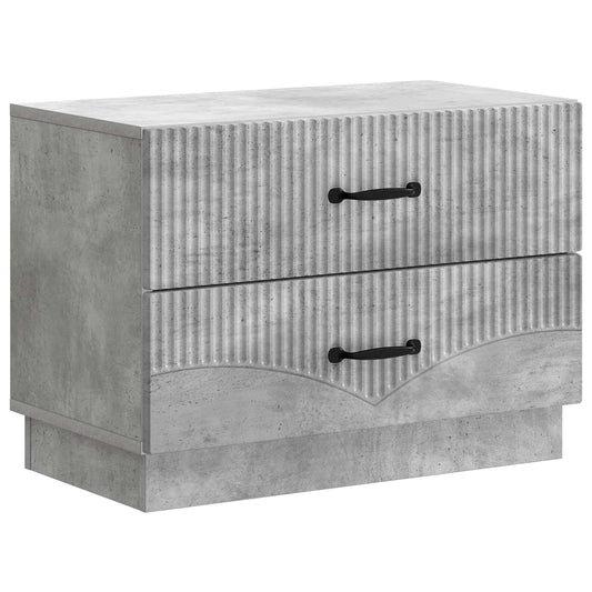 vidaXL Κομοδίνο Γκρι Σκυροδέματος 62 x 34,5 x 44,5 εκ