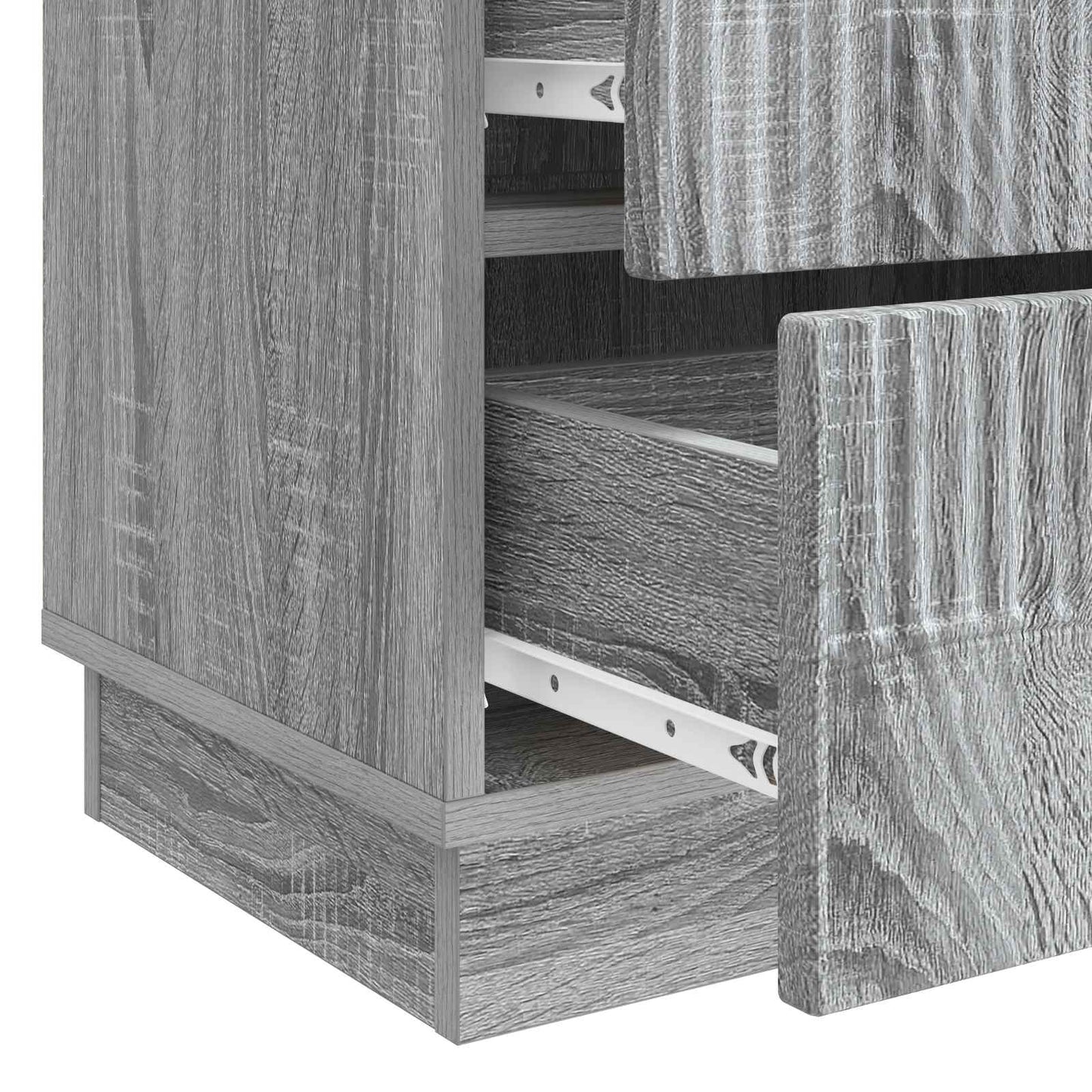 vidaXL Κομοδίνο Γκρι Sonoma 62 x 34,5 x 44,5 εκ Επεξεργασμένο Ξύλο