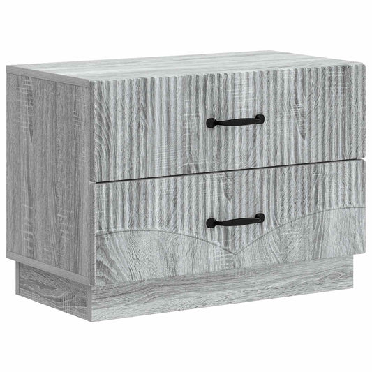 vidaXL Κομοδίνο Γκρι Sonoma 62 x 34,5 x 44,5 εκ Επεξεργασμένο Ξύλο