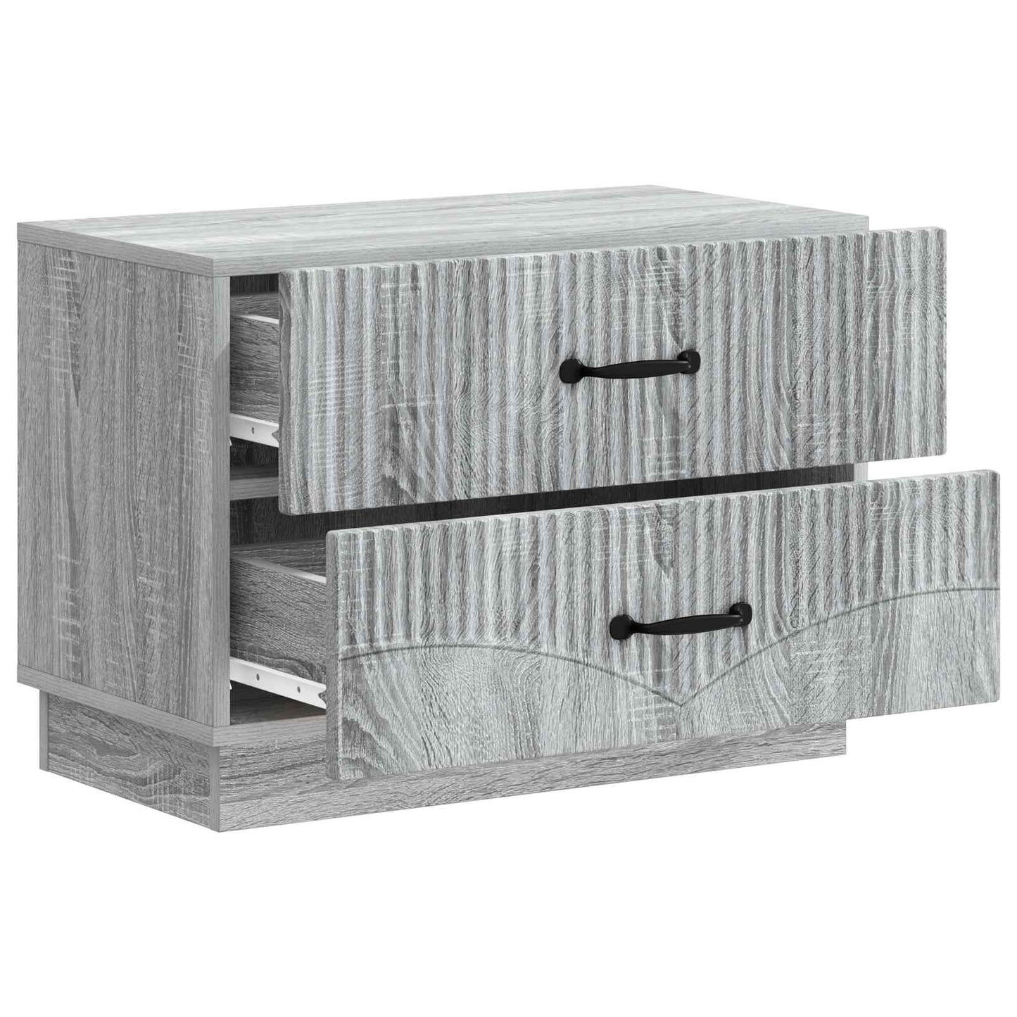 vidaXL Κομοδίνο Γκρι Sonoma 62 x 34,5 x 44,5 εκ Επεξεργασμένο Ξύλο