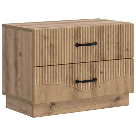 vidaXL Κομοδίνο Artisan Δρυς 62 x 34,5 x 44,5 εκ Επεξεργασμένο Ξύλο