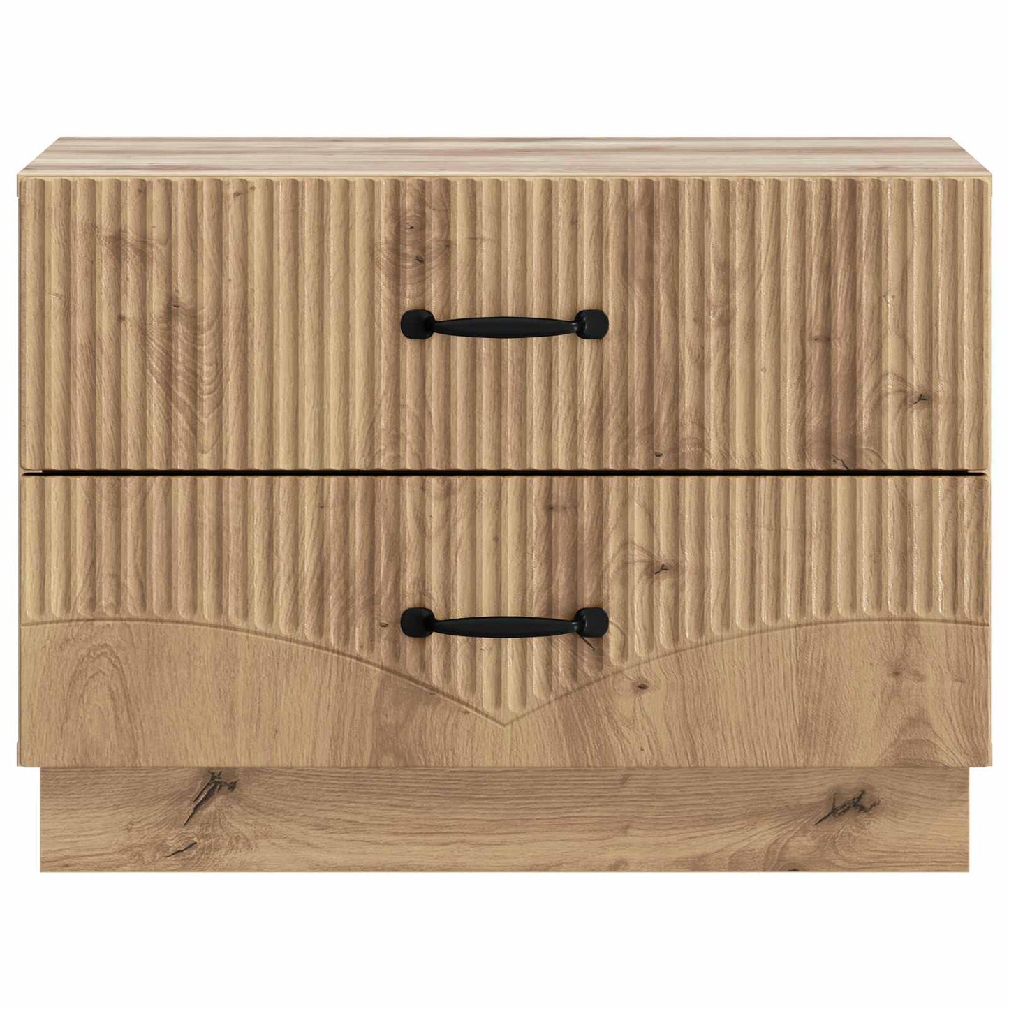 vidaXL Κομοδίνο Artisan Δρυς 62 x 34,5 x 44,5 εκ Επεξεργασμένο Ξύλο