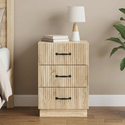 vidaXL Κομοδίνο Sonoma Δρυς 43 x 41 x 63,5 εκ. Επεξεργασμένο Ξύλο