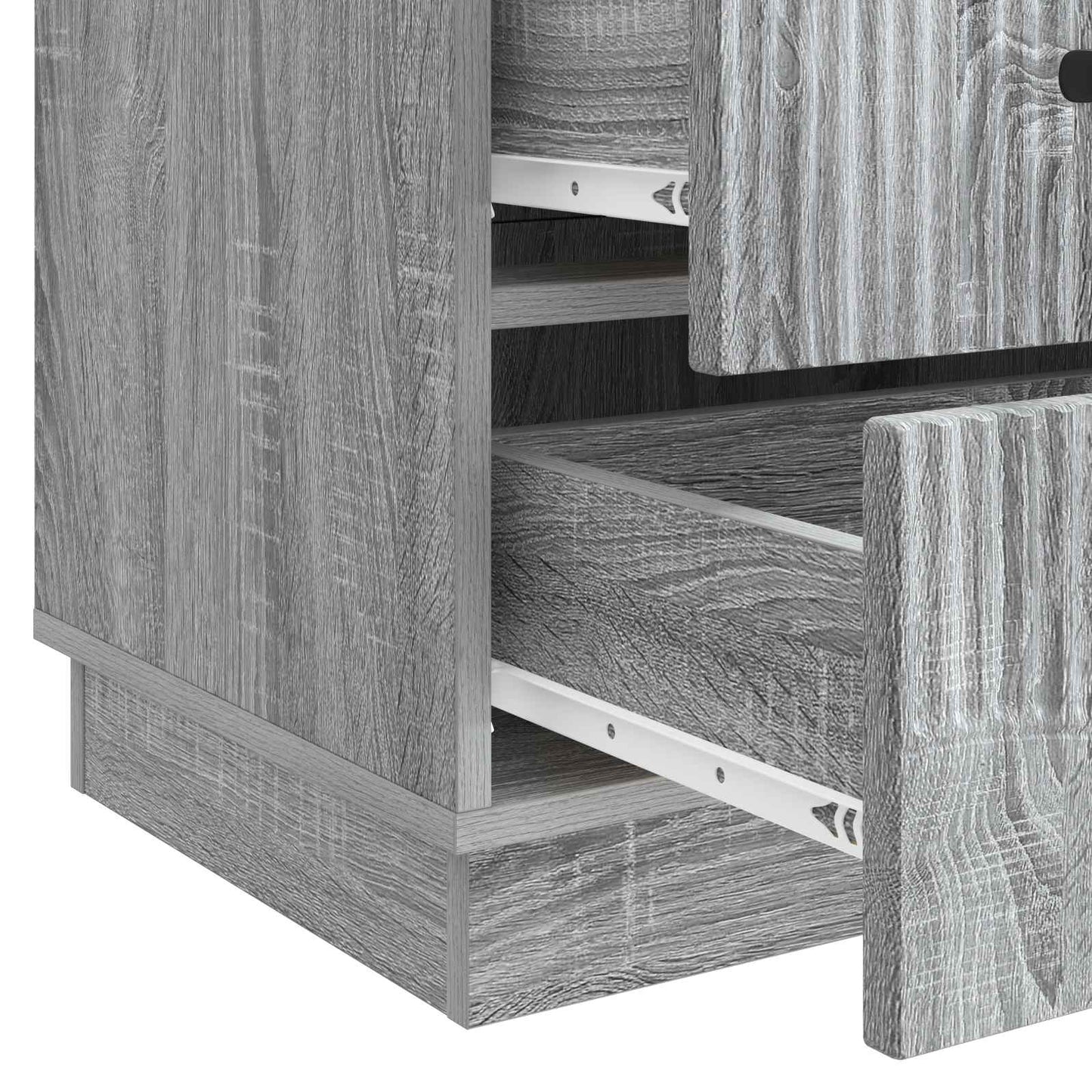 vidaXL Κομοδίνο Γκρι Sonoma 43 x 41 x 63,5 εκ. Επεξεργασμένο Ξύλο